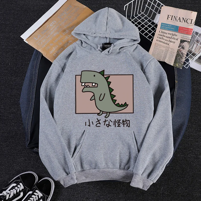 Monster Женское пальто свободные толстые толстовки осень зима толстовка каваи картина Харадзюку леди Feminino одежда уличная Женская