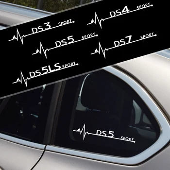 

20*5.5CM 2PCS Auto Side Window high quality Reflective PVC DIY Trim Stickers For DS DS3 DS4 DS5 DS 5LS DS7 Accessories