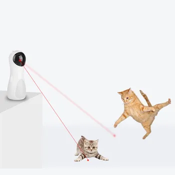 

Automatic Cat Toys Interactive Electric Bear Kitten Teaser Pet Toy LED Red Light Fidget Toy Intelligent Timing Laser Pointer