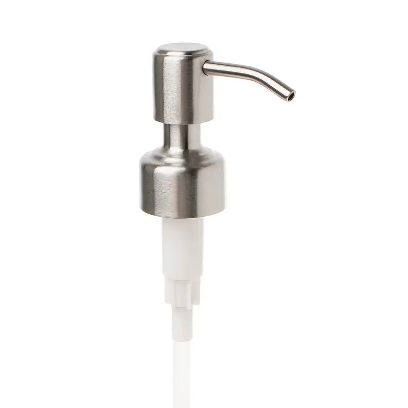 Stainless Steel Liquid Soap Dispenser Nozzle 12 OZ Hand Lotion Pump Fitting 3