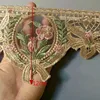 1 Yards Embroidery Flower Strip Lace Ribbon Trims for Sofa Curtain Trimmings Dress Costumes Applique Beige 12 cm 3 cm New ► Photo 3/3