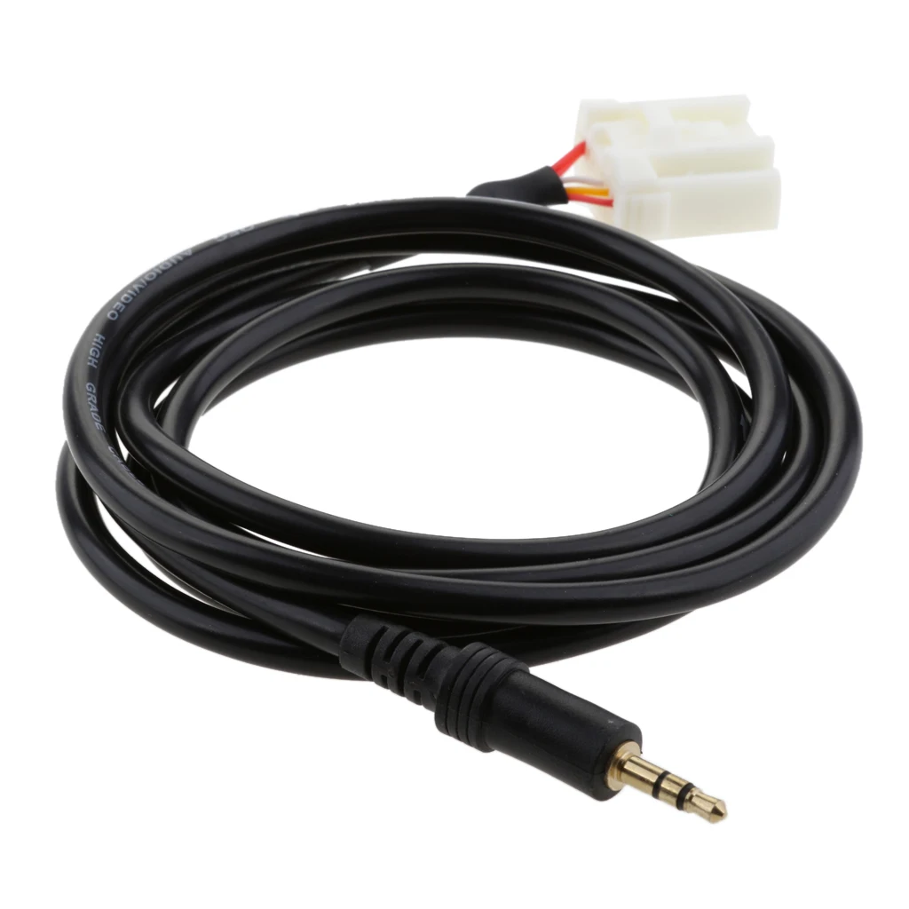 3.5mm Male End AUX Audio Input Cable Car Player Accessories for Mazda 3 5