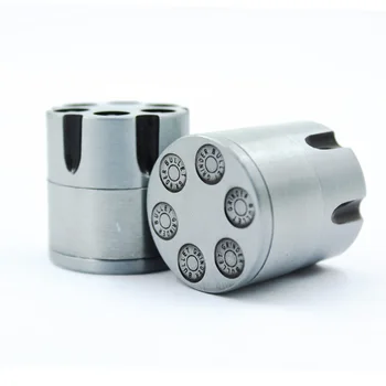 

Zinc alloy Tobacco grinder 30mm smoke mill 3 layer Mini bullet clip grinder