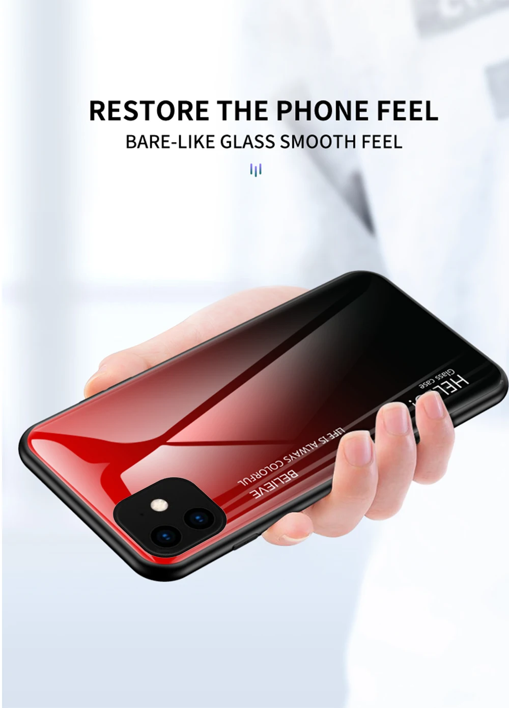 Для iphone 11 Pro Max, чехол для телефона, модный, постепенная замена, стеклянный чехол для телефона, для Apple iphone 11 Pro Max, полная защита, бампер