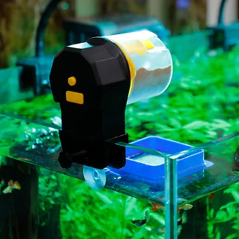 

New Arrivals Automatic Fish Feeder 2019 Feeding Machine Aquarium Fish Tank Wall Mount 12/24 Hour Dual Modes Fish Food Dispenser
