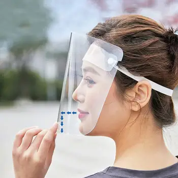 

Protective Face Helmet Hat Shield Anti-foaming Splash Proof Anti Fog Transparent Safety Protective Face Hat work with All Masks