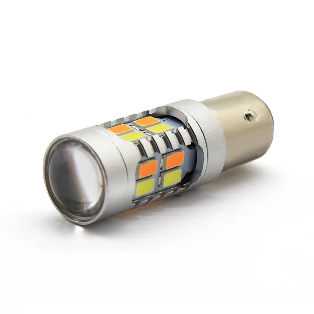 EURS 10 шт. 1156 BA15S P21W светодиодный BAY15D светодиодный лампы 1157 P21/5 Вт R5W 5630 20SMD авто лампы противотуманных фар автомобиля светодиодный светильник белого и желтого цвета 12V 24V