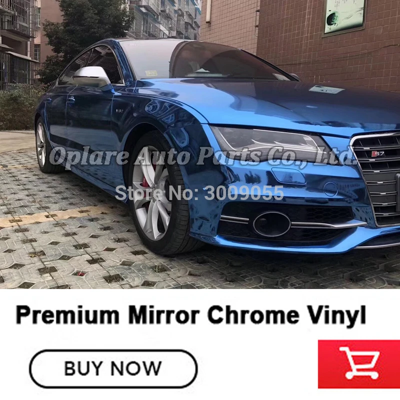 Высокое качество зеркало хромированная виниловая Обёрточная бумага пленка для