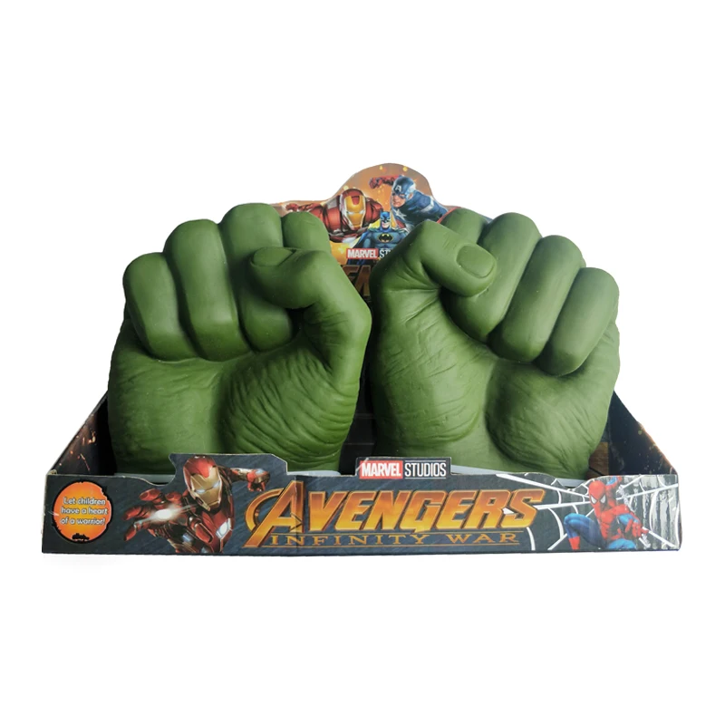 Disney Marvel Avengers Hulk Gloves Figures Toys Hulk Fists Cosplay Gloves Marvel Legends Gamma Grip Model Toy Gifts For Children