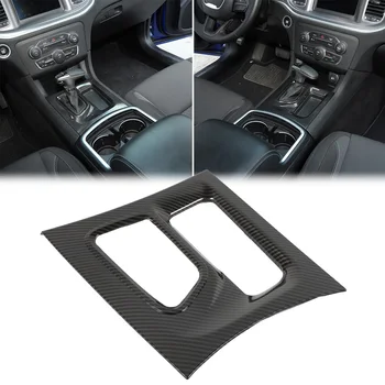 

Carbon Fiber Decoration Cover Central Gear Shift Fit For Dodge Charger 2015+