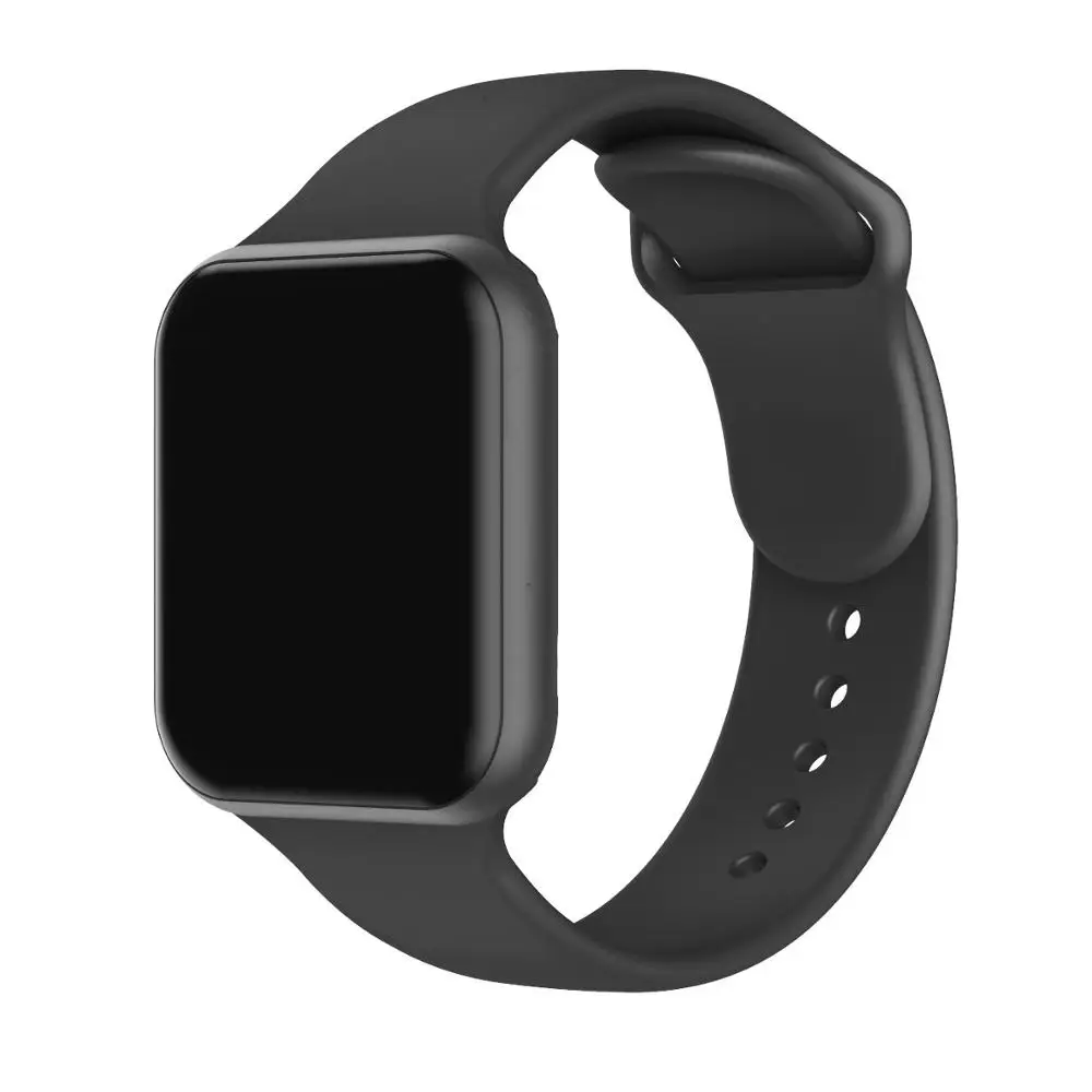 Doolnng iwo lite умные часы для мужчин серии 4 5 сердечного ритма спортивные ЭКГ ppg smartwatch фитнес водонепроницаемый Apple xiaomi Android - Цвет: Black