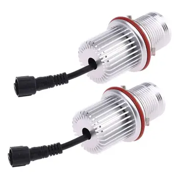 

2x Error Free 40W LED Angel Eyes Halo Ring Lights Marker Bulb For bmw E39 E60 G99F