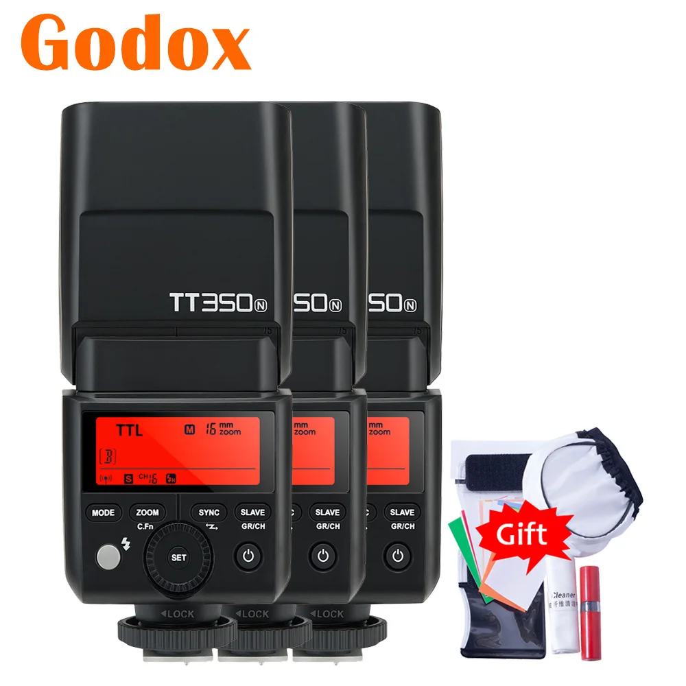 Godox 2.4G TTL HSS TT350N TT350 N Camera Flash Speedlight Flashgun