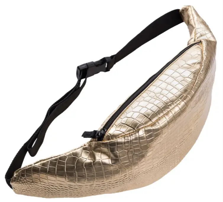 Модная поясная сумка с бутылкой Золотой Аллигатор PU поясная сумка для женщин сумка кожаные сумки для ног bolso para cinturon