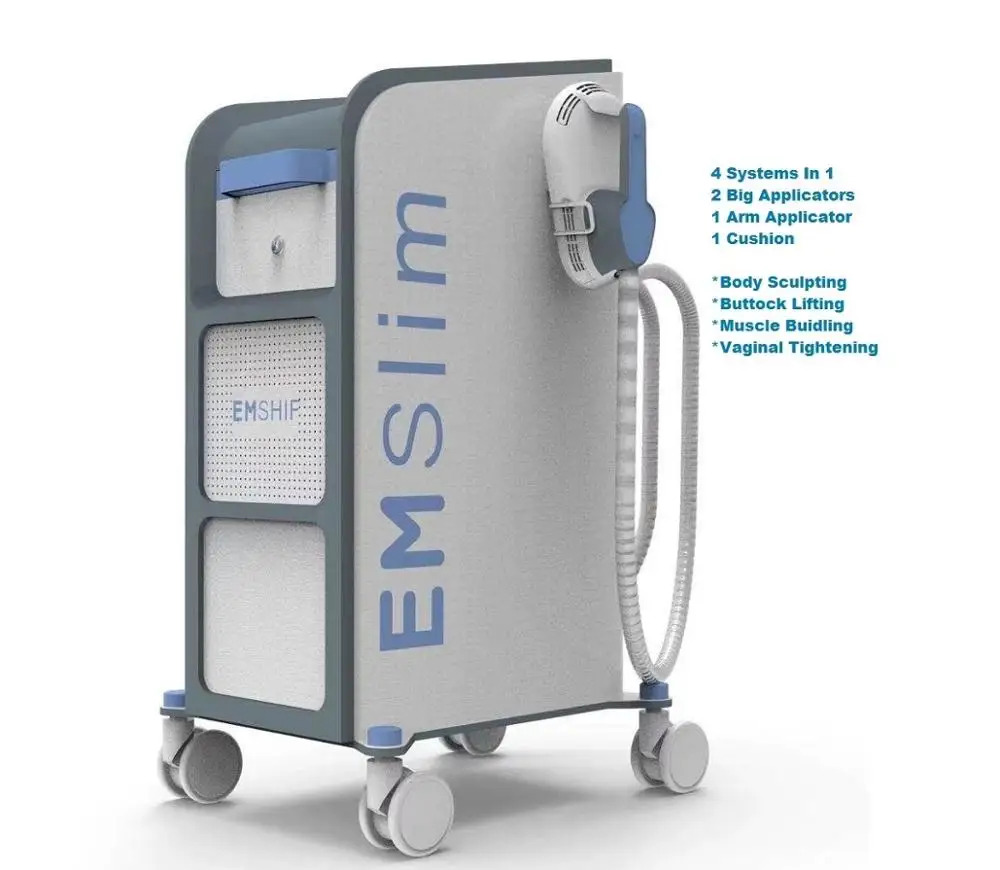 

2021 New EMSculpting EMS Body Sculpt Fat Removal Muscle Building Machine Body Firming Machine 100HZ 7 Tesla