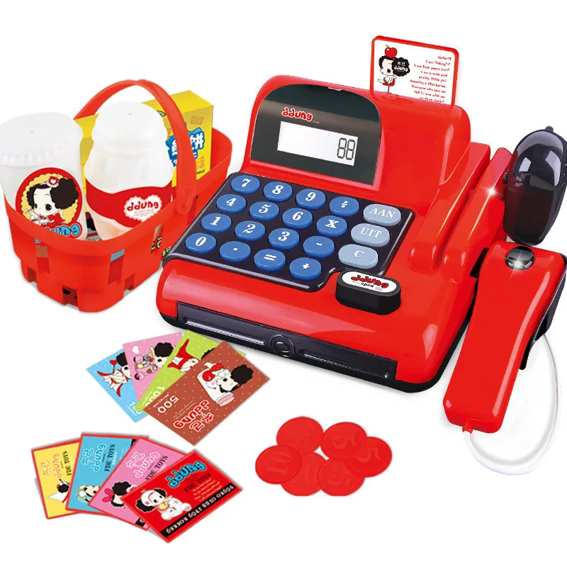 Ddung 370 детская Подарочная игрушка торговый кассовый аппарат комбинация Детский развивающий игровой домик эмулятор игрушки