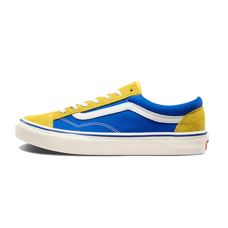 Vans vast OG style 36, мужская и женская обувь, оригинальная аутентичная Классическая обувь в стиле ретро с низким берцем, темно-синий и красный цвета, новинка, VN0A3DZ3UBL