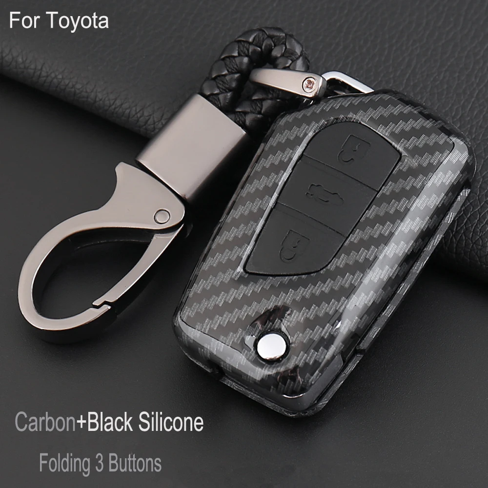 3 кнопки силикон + ABS искусственная кожа для Toyota Auris Corolla Avensis Verso Yaris Aygo Scion TC IM 2015 2016