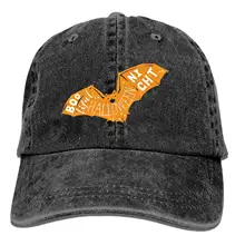 Жуткая Летучая мышь с привидениями винтажная Регулируемая джинсовая кепка Спортивная Кепка s для взрослых