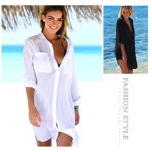 Модная пляжная одежда для плавания, Женская пляжная рубашка, бикини, куртка для девочек, Женский дорожный купальник из полиэстера, эластичная Солнцезащитная куртка