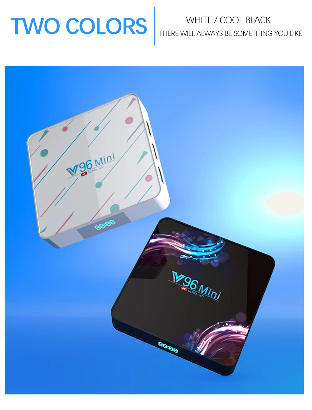 Vmade новейший V96MINI Android 9,0 OS Smart tv Box Allwinner H6 4 Гб+ 32 ГБ H.265/HEVC поддержка YouTube Facebook медиаплеер