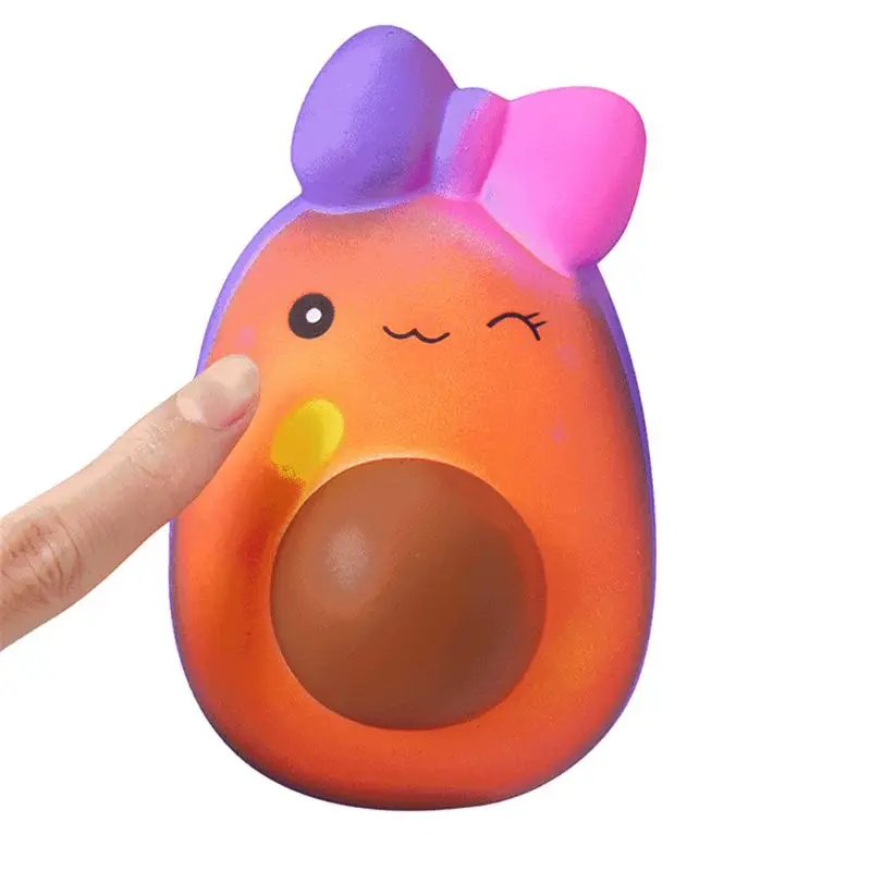 Новые Волшебные игрушки авокадо, мягкие игрушки Jumbo Squishies, меняющие цвет, медленно растущая игрушка для снятия стресса, сдавливающая игрушка, волшебная игрушка, игрушки для девочек, подарок
