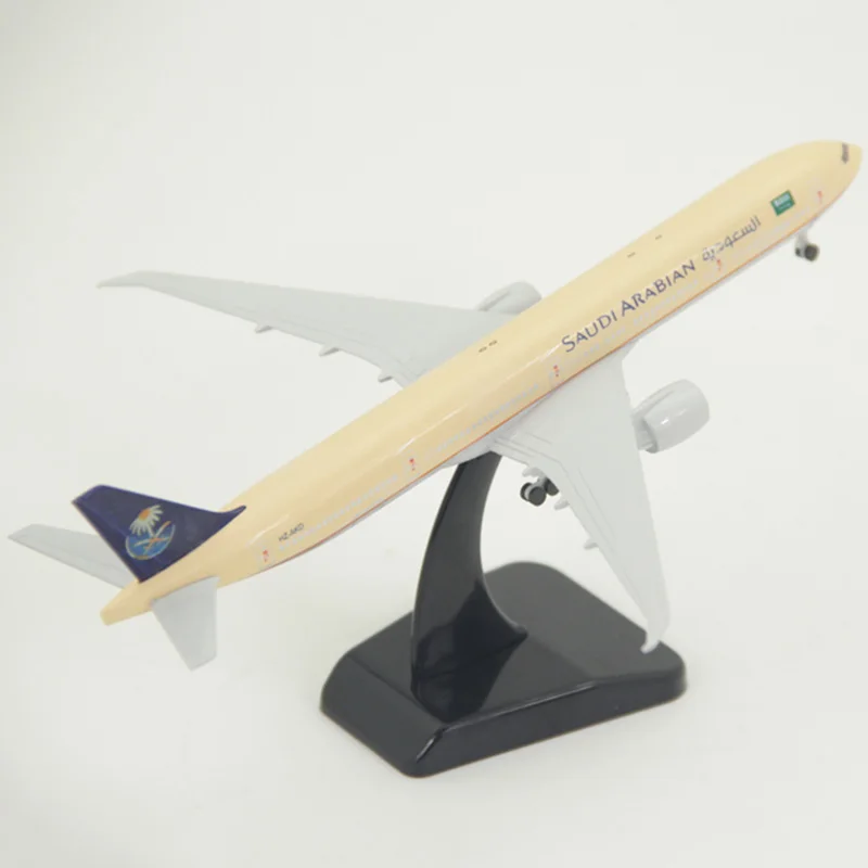 19 см 1:400 Boeing B777-300 модель SAUDI ARABIAN AIRLINES посадочное снаряжение с пластиковым основанием сплав литье под давлением самолет коллекционный