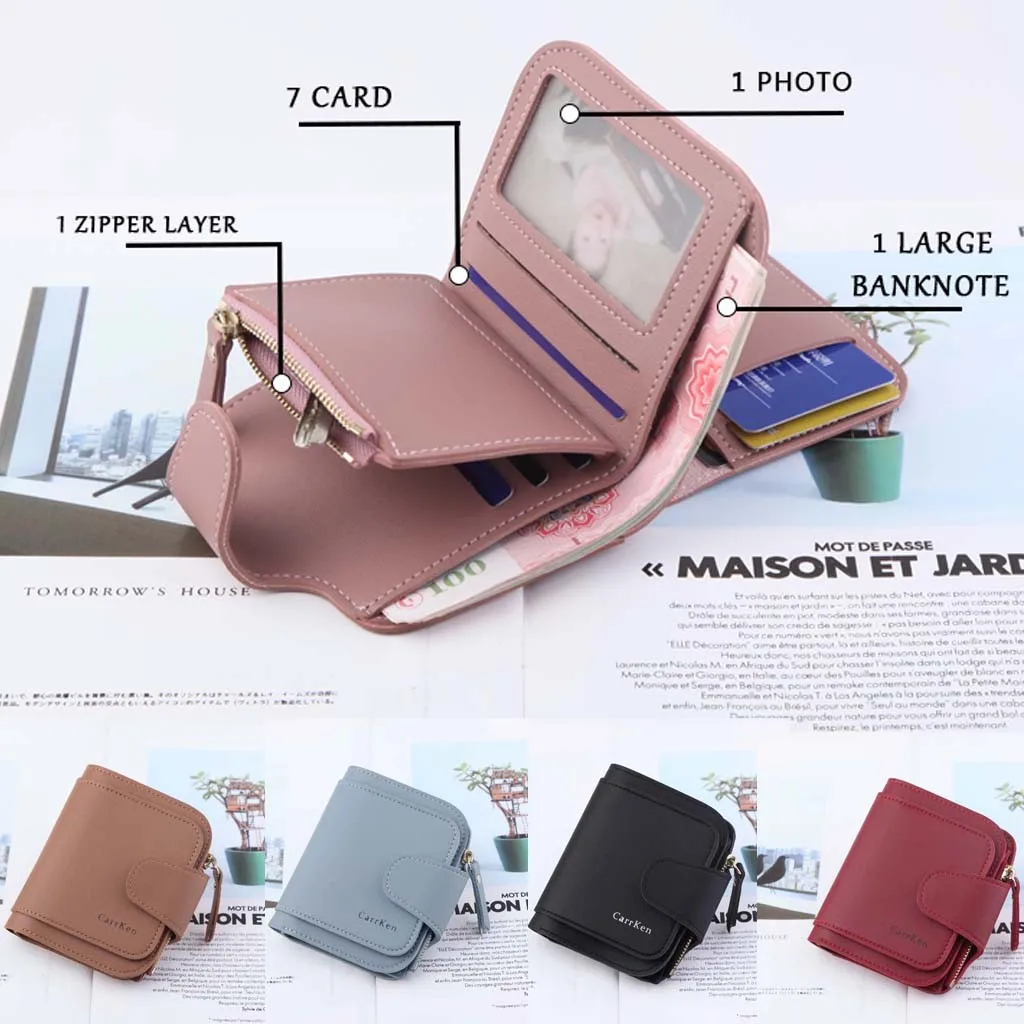 Кожаный маленький Для женщин кошелек Элитный бренд известный мини Для женщин s портмоне и кошельки короткие женские портмоне с отделениями для кредитных держатель для карт# p2