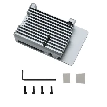 

Raspberry Pi 4 Model B CNC Aluminum Alloy Case Metal Armor Shell with Heat Sinks for Raspberry Pi 4B-NO Fans