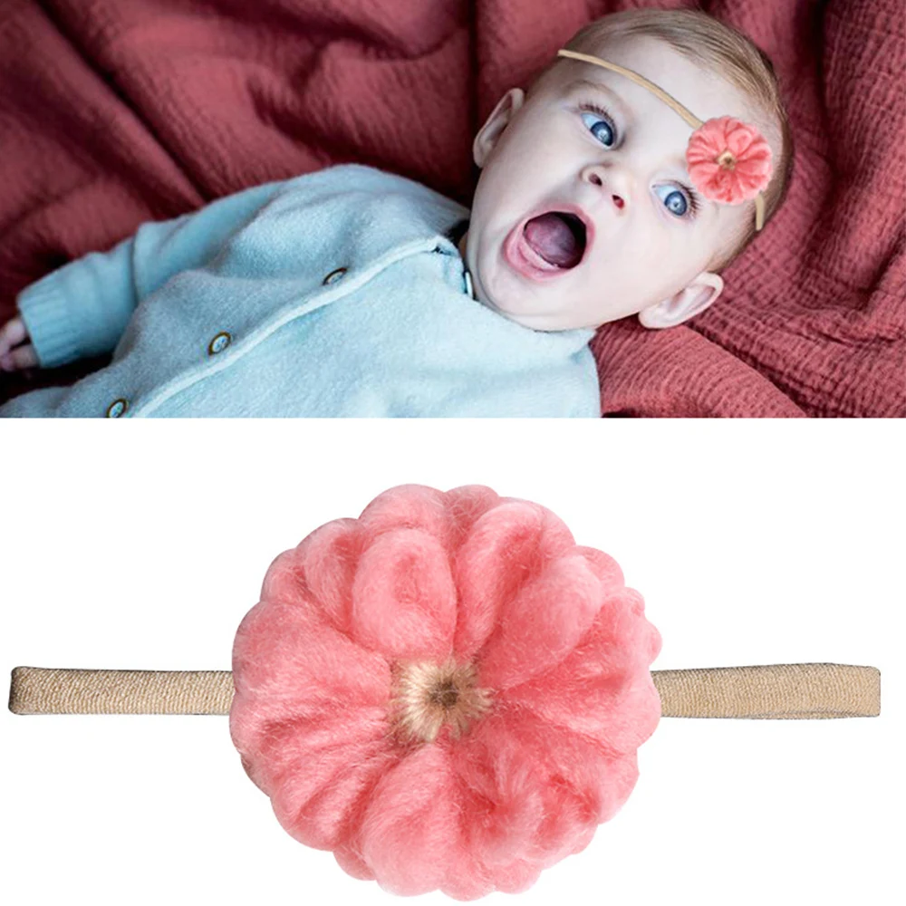 Красочный цветок бант повязка на голову Детский принт дети милый искусственный