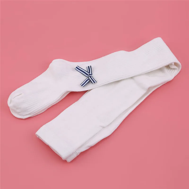 Колготки для маленьких девочек; хлопковые колготки для маленьких девочек; колготки с бантом для малышей; зимняя одежда для маленьких девочек; детские чулки