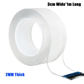 

Tape Reusable Removable Washable Double Sided Sticky Strips Seamless Traceless Tape Adhesive Kitchen Holder DC156