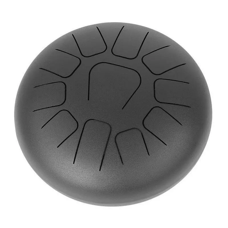 8 Inch 11 Tone Tongue Drum Steel Tongue Drum Mini Hand Pan Drums with Drumsticks Percussion Musical Instruments