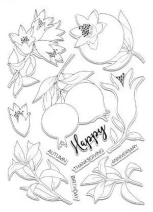 

Flowers Transparent Clear Silicone Stamp/Seal for DIY scrapbooking/photo album Decorative clear stamp W1760