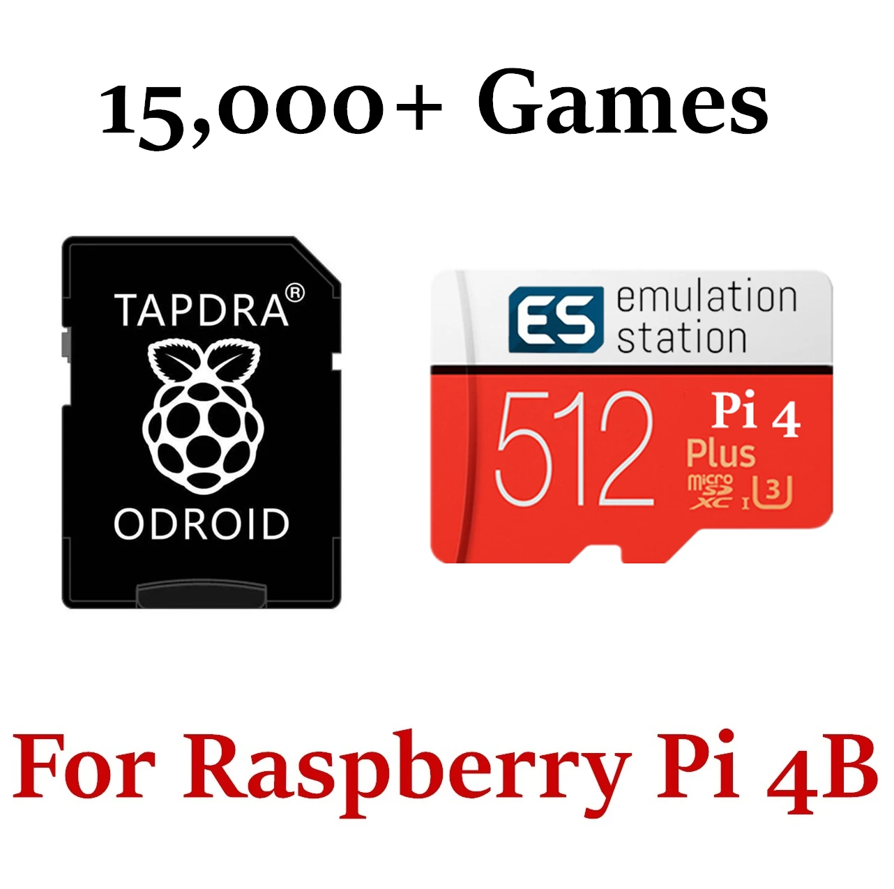 512g Micro Sd 15,000+ Games Over 56 Systems Retropie 4.6 Emulation Station  For Raspberry Pi 4 3d Boxart Video Preview Plug&play - Tool Parts -  AliExpress