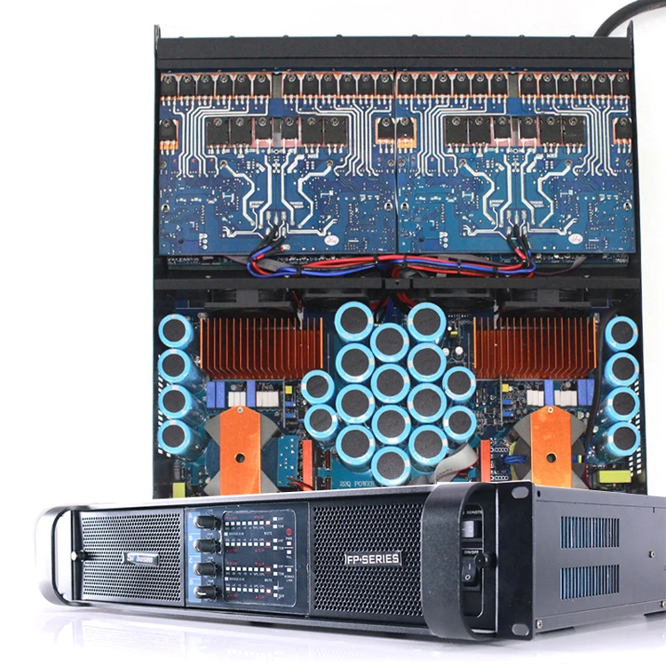 Высокая Мощность усилитель Fp 4400W 2000q трубки стерео аудио DJ сабвуфер PA Динамик 18