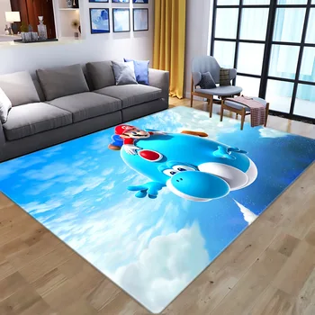 

Game super mario pattern carpet Square Anti-Skid Area Floor Mat 3D Rug Non-slip Mat Dining Room Living Room Soft Bedroom Carpet