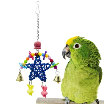 

Parrot toy bird toy bite bite rattan sepak takraw pet supplies