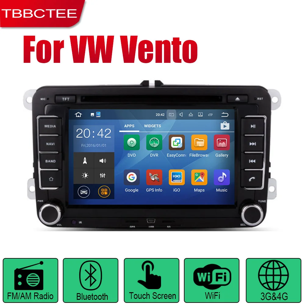 Standard machine TBBCTEE Android для Volkswagen VW Vento 2005~ автомобильный DVD gps Navi плеер навигация WiFi Bluetooth мультимедиасистема аудио - Цвет: Standard machine