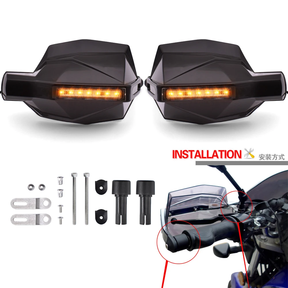 Motorfiets Handguard Proguard Systeem Guard Protector Met Signaal Licht