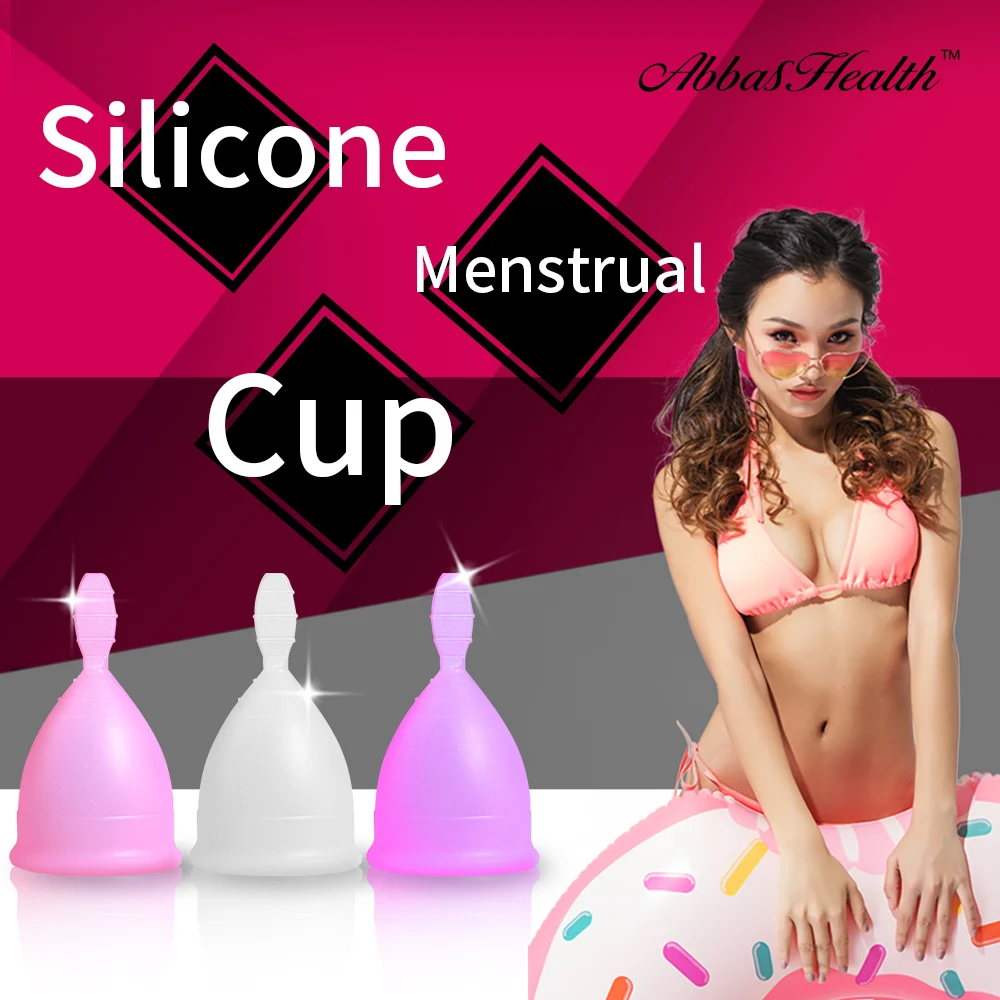 Женская медицинская силиконовая многоразовая менструальная чашка для женской гигиены менструальная чашка Силиконовая Женская многоразовая менструальная чашка розовая