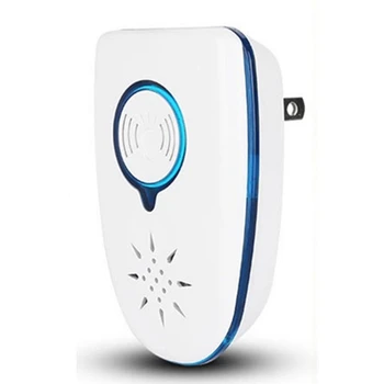 

Electronic Ultrasonic Repeller Insect Mouse Mosquito Repellent Double Horn Dual Frequency With Night Light EU/US Plug