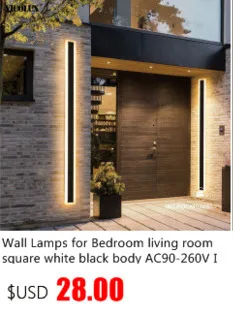 bathroom sconce lights LED Wall Lights With Switch And USB Interface Fashion White Black Lamp Fixture Corridor Aisle Lighting Art Luminaire Wandlamp up down light