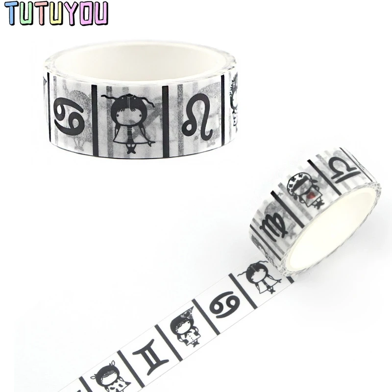 

PC367 Constellation Cute Cartoon Washi Tape DIY Scrapbooking Label Masking Tape Student Stationery Gift