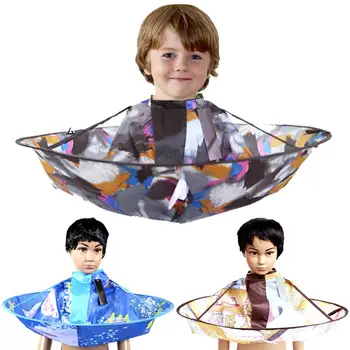 

1PCS Barber Kids Hair Cutting Cape Gown Salon Hairdresser Hairdressing Pro Haircut Barber Barber Apron Children Tools F9E4