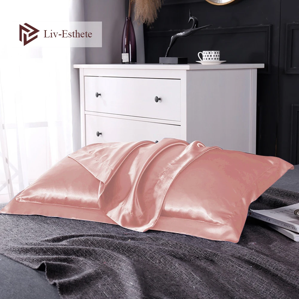 Liv Esthete 2020 100% атласная шелковая Роскошная Подушка Чехол Оптовая Продажа Королева