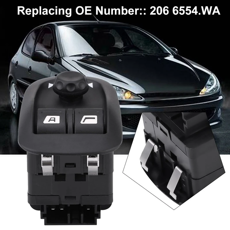 Автомобильный Электрический переключатель окна для peugeot 206 306 6554.WA 2007