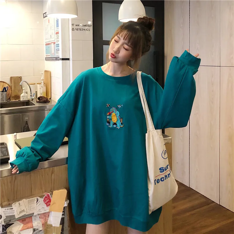 Kpop Casual O-Neck Pullover Sweatshirt