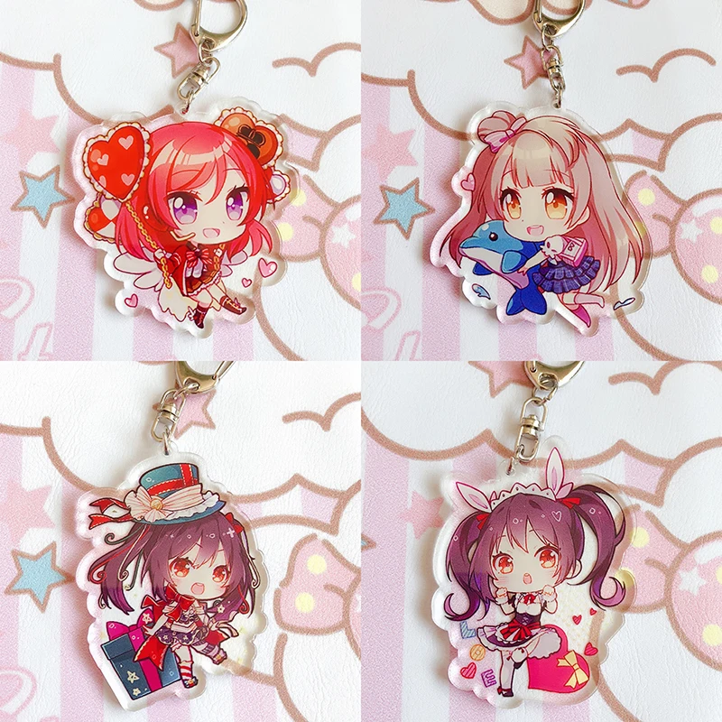 Брелок для ключей с героями аниме Love Live Кодори миниами коллекция модных фигурок