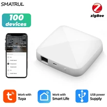 SMATRUL Tuya ZigBee Smart Hub Wireless Wired Intelligent Gateway Bridge App telecomando vocale elettrico per Alexa Google Home